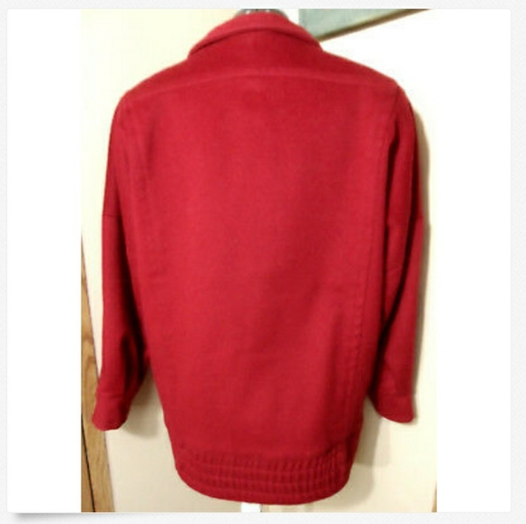 ILGWU Vintage BRAEFAIR Wool Peacoat 5/6 Red UNION MADE Vintage Jacket - Picture 5 of 8